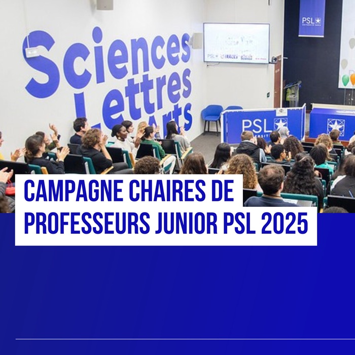 Chaires de professeurs junior 2025