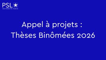Titre de l'appel sur fond bleu
