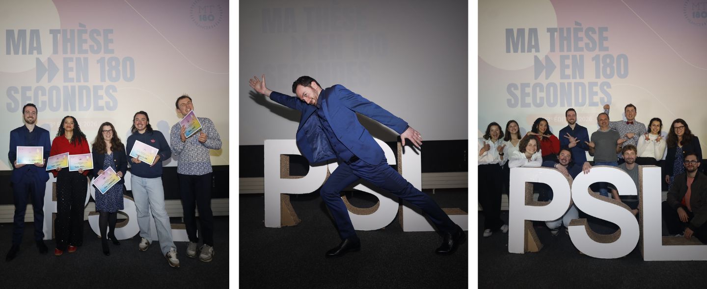 3 photos issu de l'évènement, les participants et les lauréats 