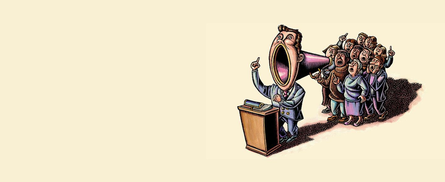 Visuel décoratif symbolisant la parole