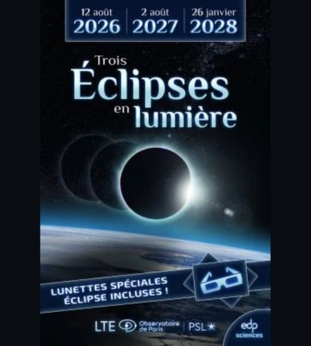 photo de l'ouvrage Trois eclipses en lumières