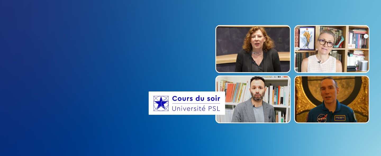Photo des 4 enseignants des cours du soir de l'Université PSL 