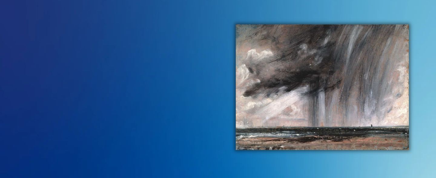  Seascape Study with Rain Cloud (Rainstorm over the Sea)