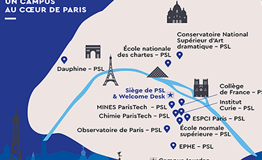 carte des établissements de psl