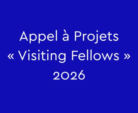 Titre de l'appel à projets sur fond bleu