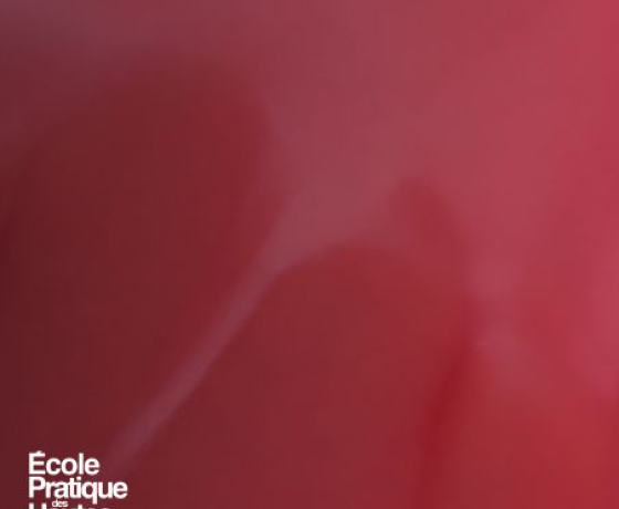 fond rouge avec logo EPHE-PSL