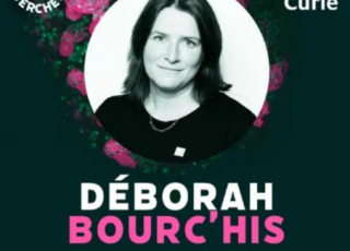 Visuel décoratif avec photo et nom de Deborah Bourc'his