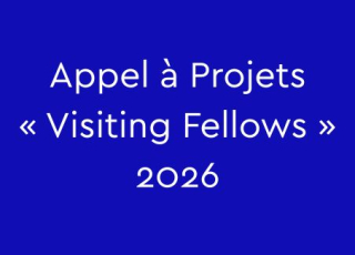 Titre de l'appel à projets sur fond bleu