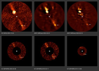 L’exoplanète Pictoris d observée au fil des ans
