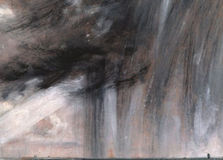  Seascape Study with Rain Cloud (Rainstorm over the Sea) 