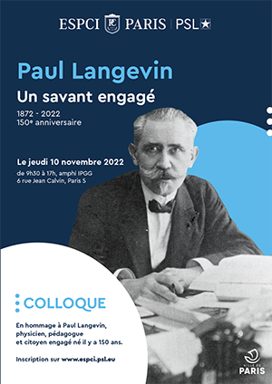 Affiche Paul Langevin, un savant engagé