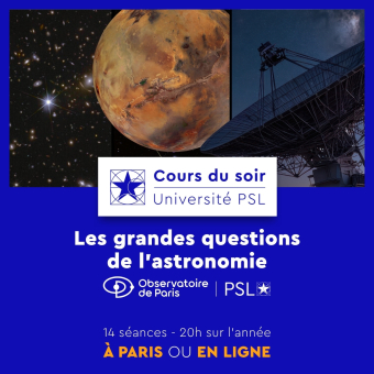 Cours du soir : Astronomie