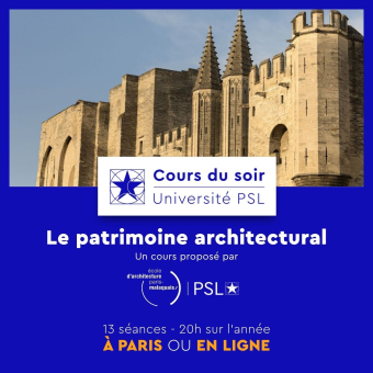 Cours du soir : Le patrimoine architectural