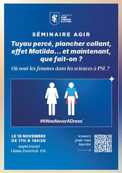 affiche AGIR Femmes et Sciences